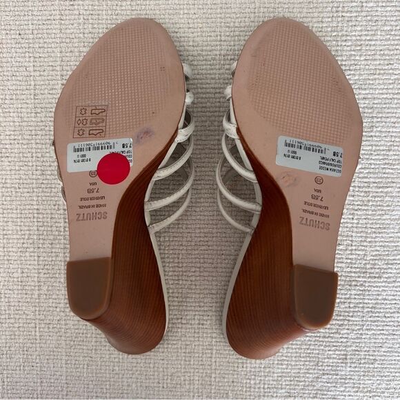 SCHUTZ Octavia Calf Leather Sandal Size 7.5 - Picture 5 of 6